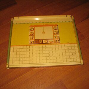 1950's T. Cohn Metal Litho Dollhouse Replacement Part: Interior Wall #1